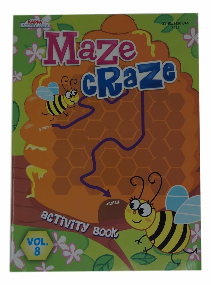 Childrens Activity Books 4 pack- Mazes and Games Galore!
