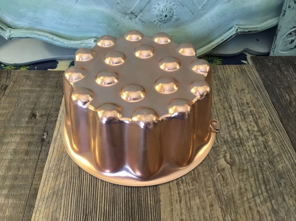 Vintage COPPER Decorative 4 Cup Deep Mold