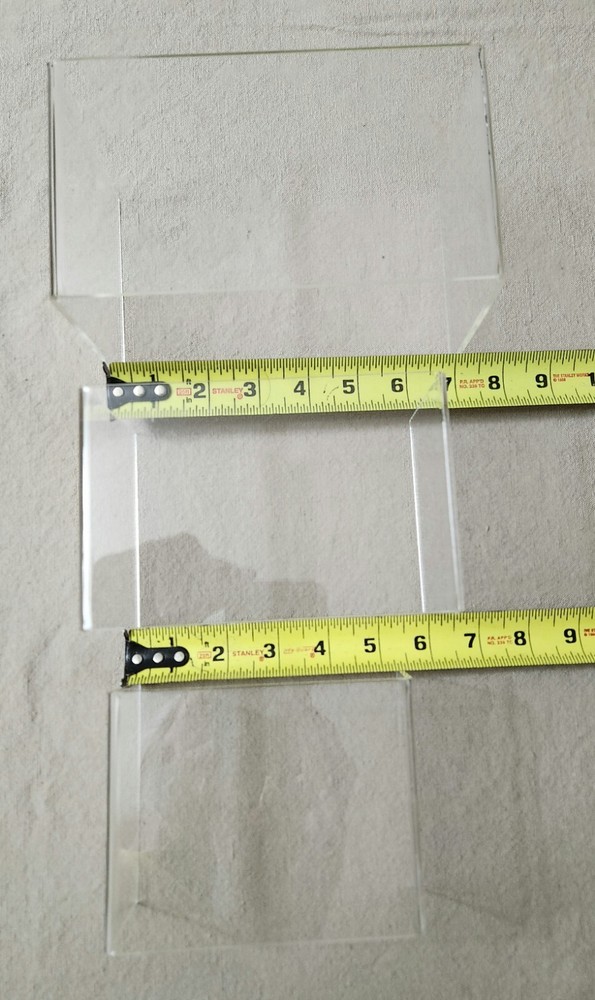 2 Sets - Agaci Clear Display Risers - 3 Per Set. Graduated Nesting Risers.