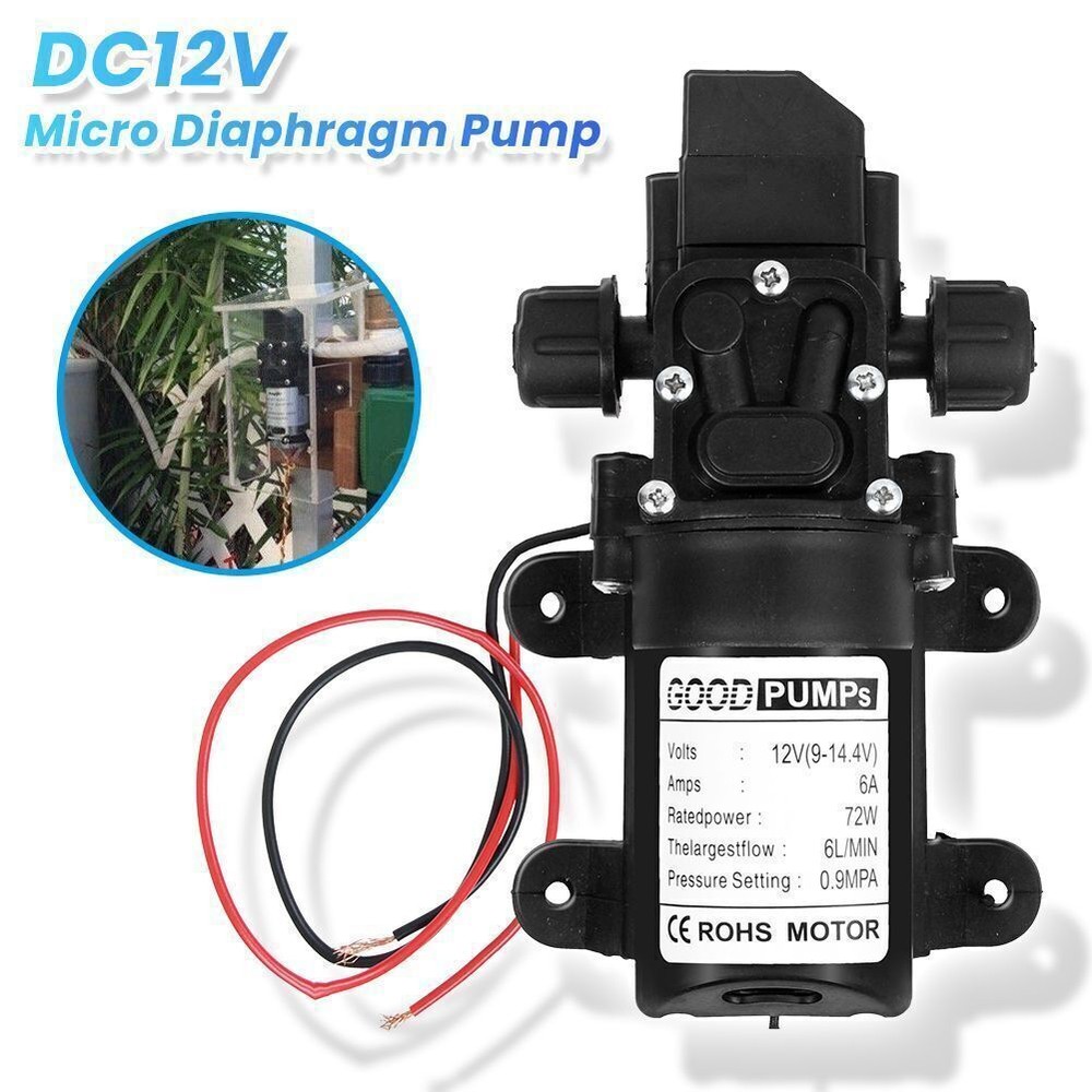 130PSI For RV Boat Marine, 12V DC Demand Fresh Water Diaphragm Self Priming Pump
