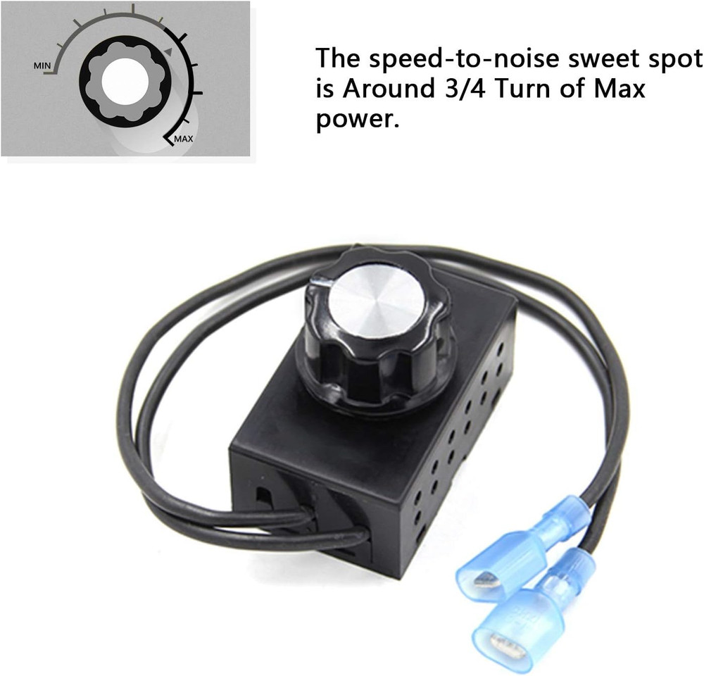 Fireplace Stove Blower Fan Kit Variable Rheostat Speed Control Automatic Switch