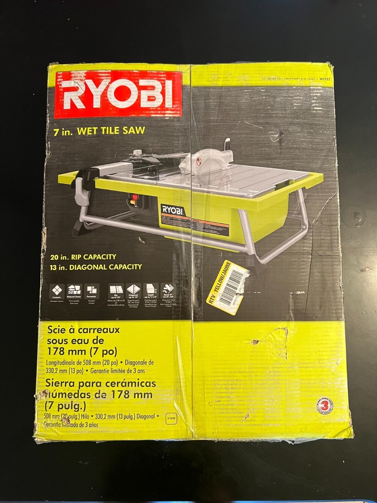 Ryobi 7" Wet Tile Saw