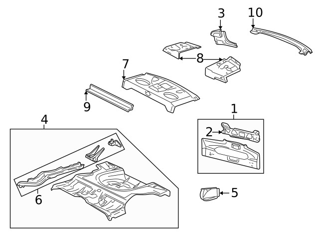 Genuine GM Package Tray 22636364