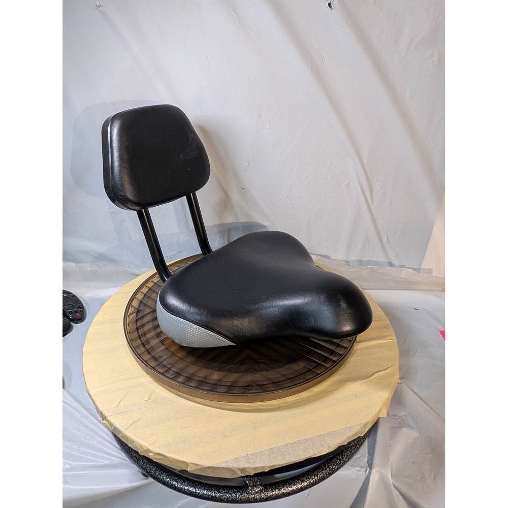 Grand Star Oversized Bicycle Saddle with Adjustable Backrest Black Comfort
