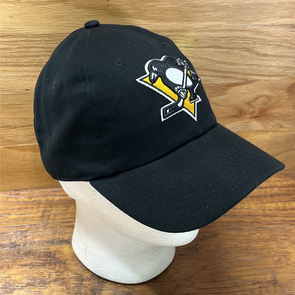 Pittsburgh Penguins Hat Fanatics Adjustable Strapback Embroidered Logo NHL Cap