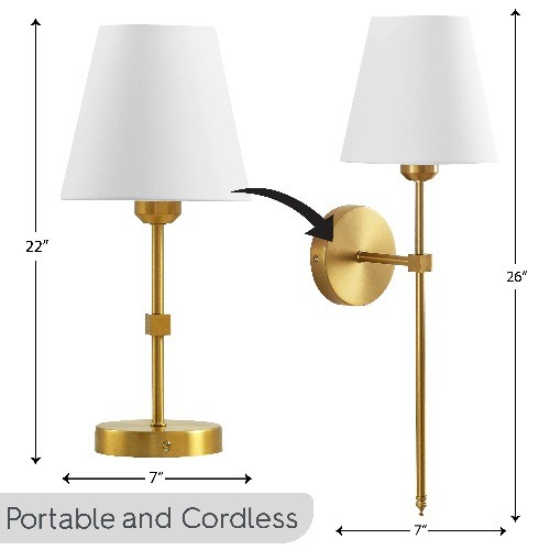 Contemporary Indoor 2-Pack Convertible LED Sconce