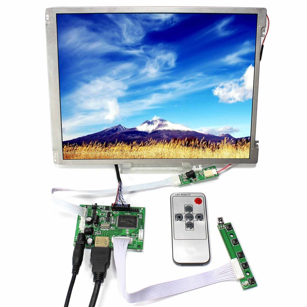 HD LCD Controller Board 10.4" 800x600 LED Backlight LCD Screen