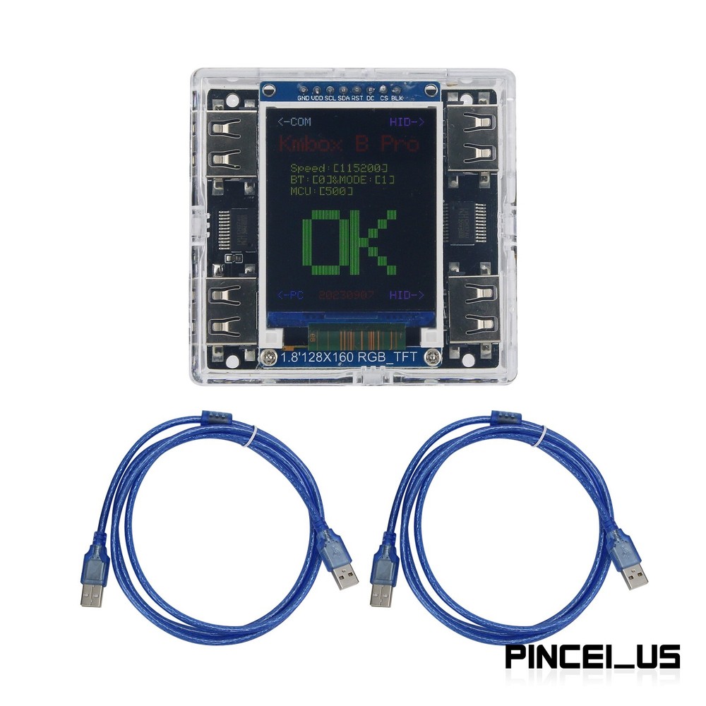 Kmbox B+ (Pro) Keyboard Mouse Controller with Screen for DMA and Dual Computer
