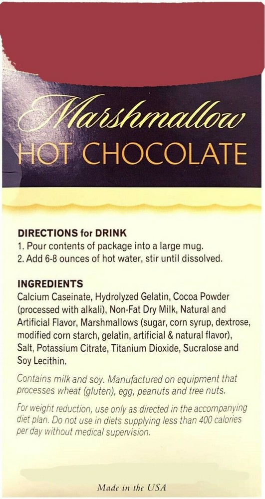 3 Box Value Pack Fit Wise Marshmallow Hot Chocolate