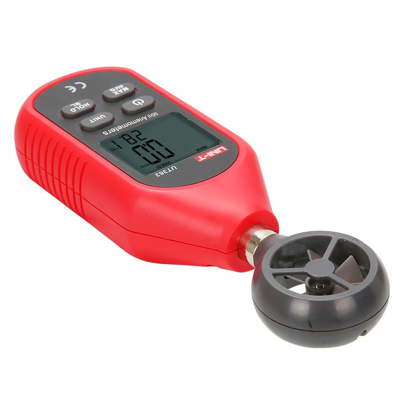 Digital LCD UT363 Anemometer Wind Speed Meter Temperature Tester Thermomet