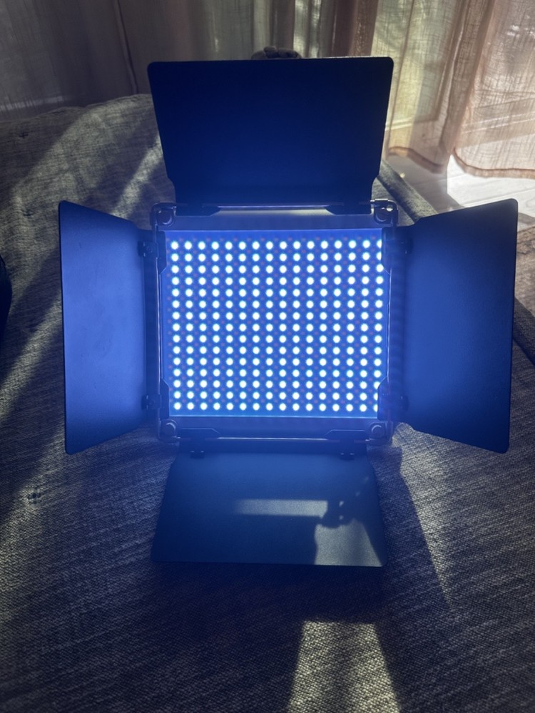 Neewer 2 Pack 480 LED Dimmable Panel Video Light with Carrying Bag