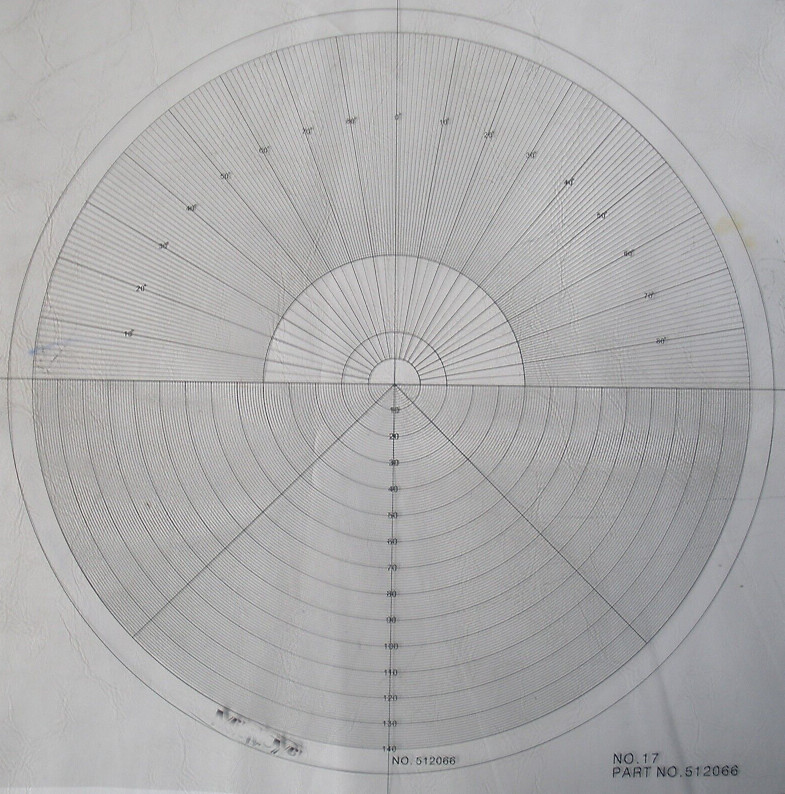 Optical Comparator Chart For Profile Projector Overlay Chart 512066