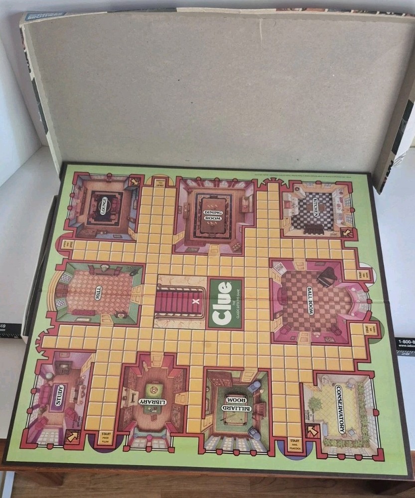 Clue Board Game 1992 Complete