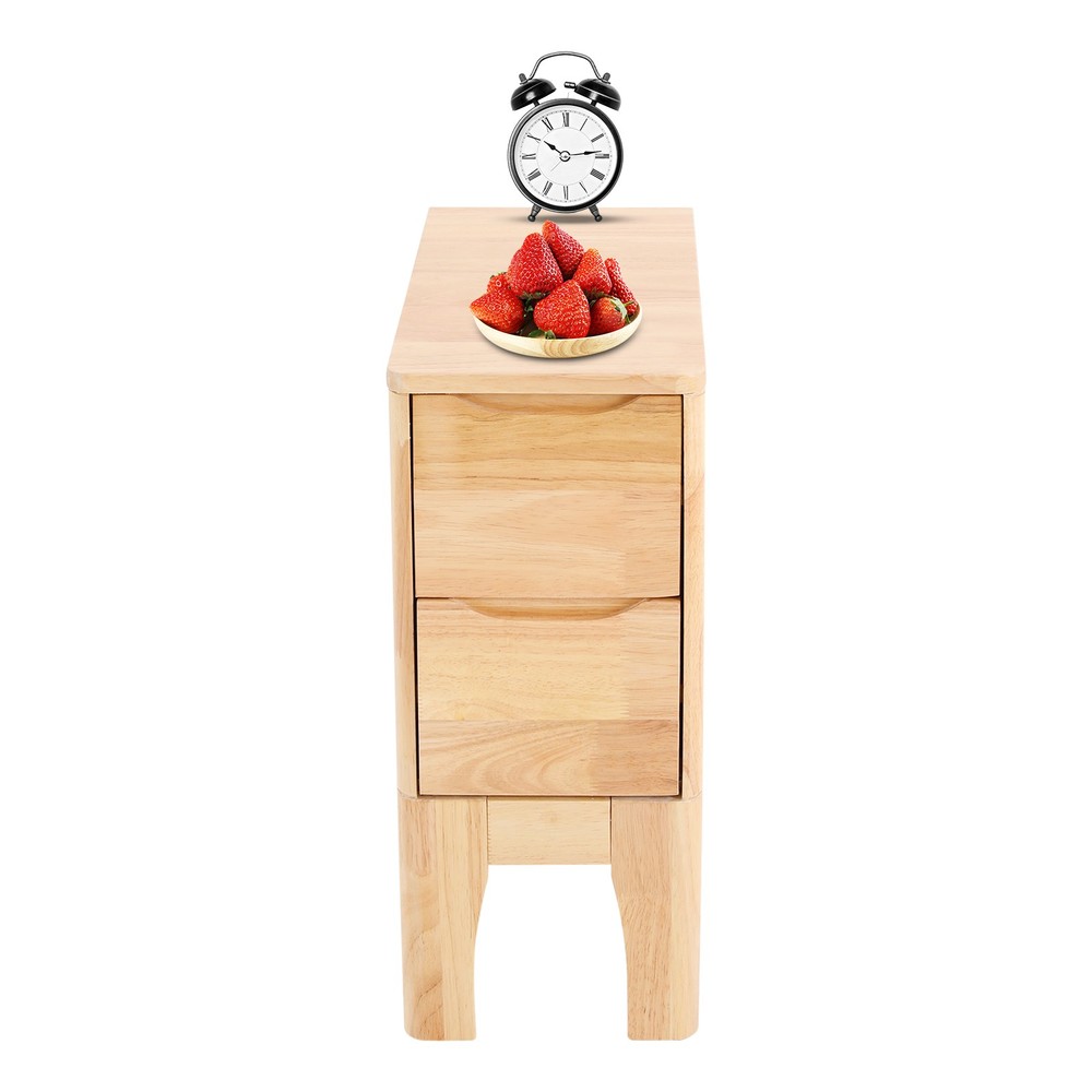 Wood Bedside Table, Sofa Side Table, Bedside Table with Drawers Bedside Table