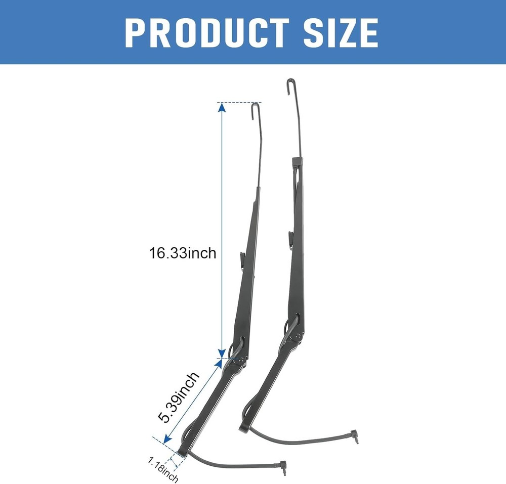 Front Windshield Wiper Arm Kit Replacement For Chevy Silverado Tahoe Avalanch...