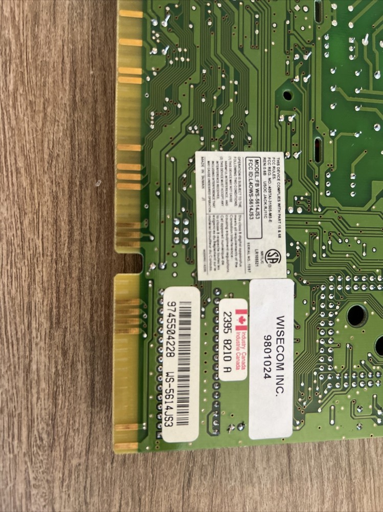 Atech ATS-127A Computer Modem Card Model FB WS-5614JS3