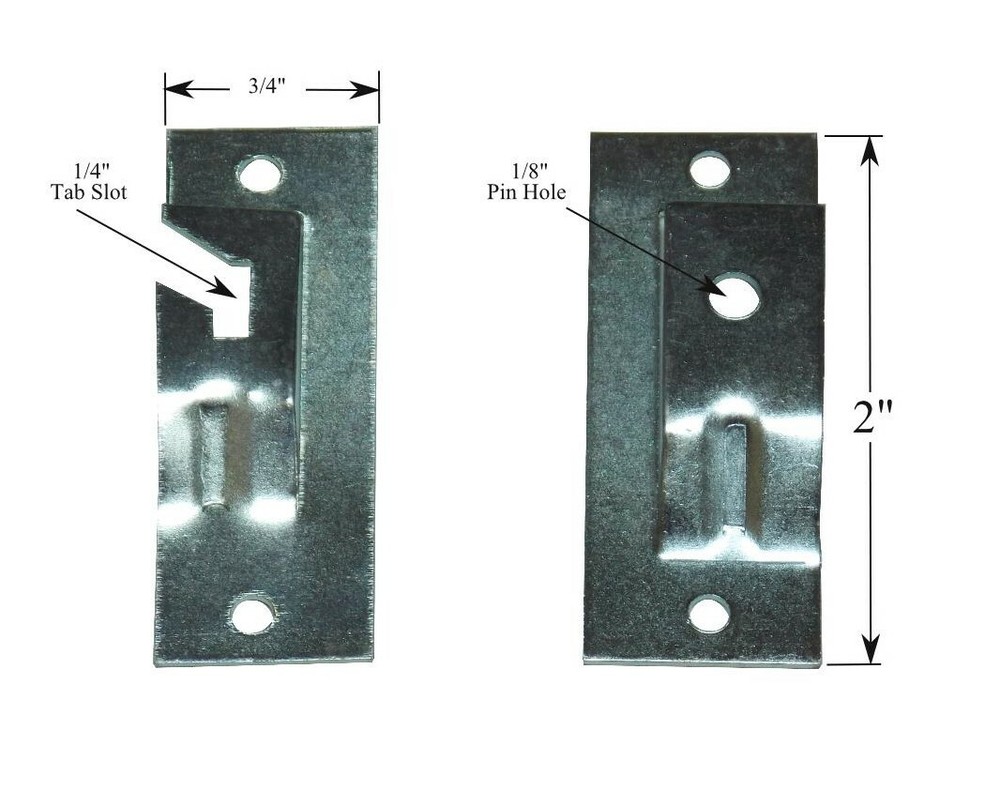 ADJUSTABLE INSIDE MOUNT BRACKETS for Standard Roller Window Shades (1-Pair)