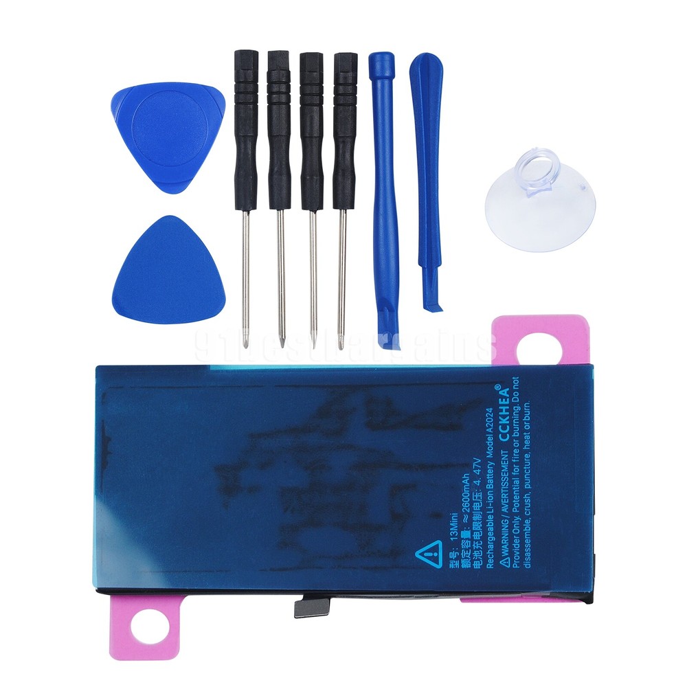 For Apple iPhone 13 Mini Battery Internal Replacement 2600mAh + Tool Adhesive