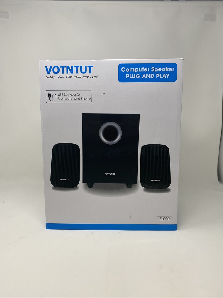 Votntut USB Speaker Subwoofer for Computer & Phone, EL009