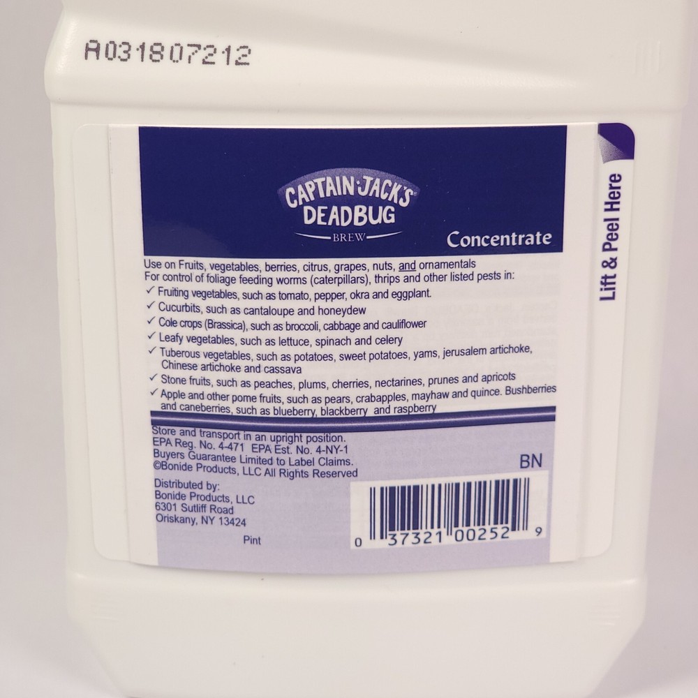 Bonide Captain Jack's Dead Bug Brew Insecticide Concentrate 16oz New & Sealed