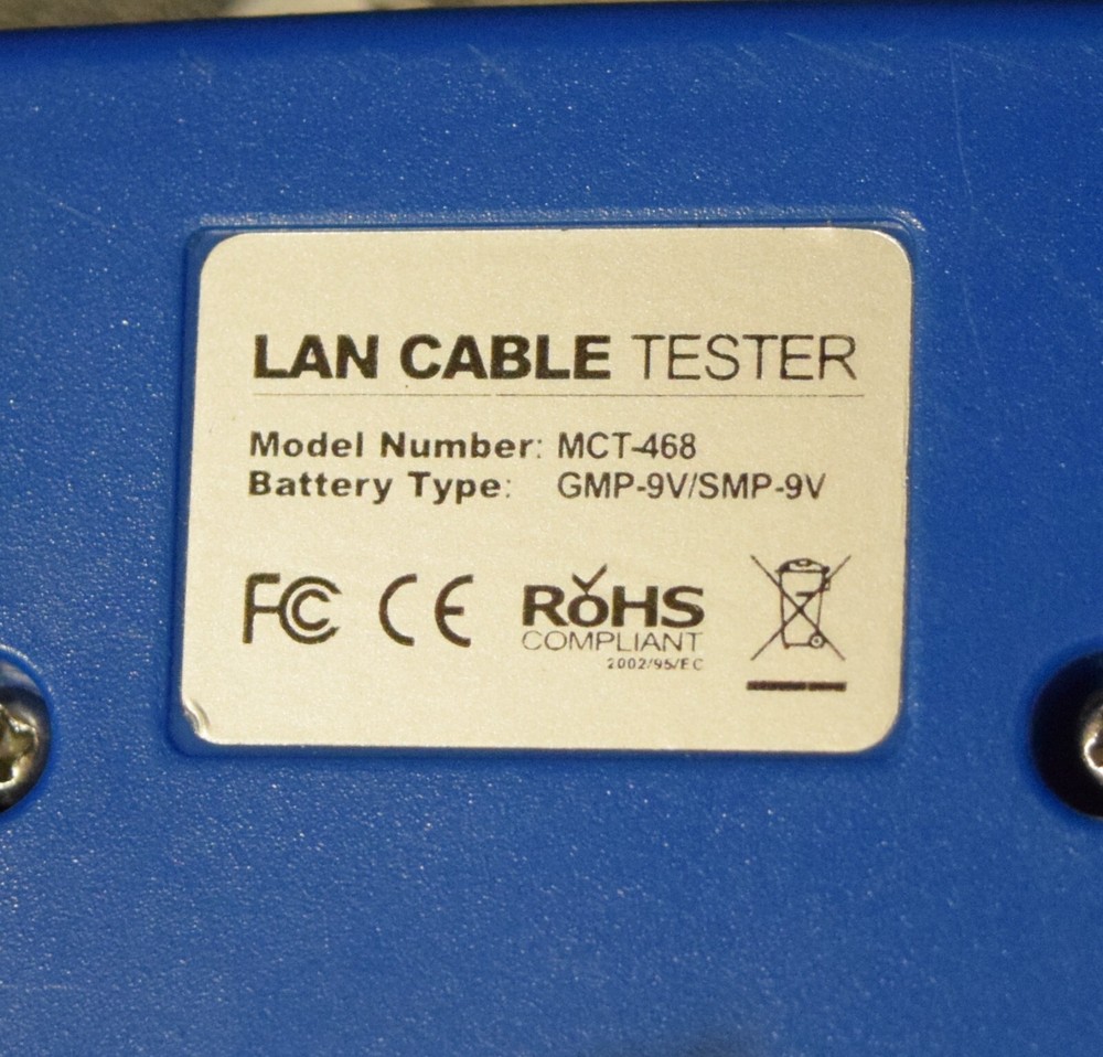 JONARD CABLE TESTER RJ45+RJ11 CHECK COMPUTER WIRE CONTINUITY ELECTRICAL TOOL