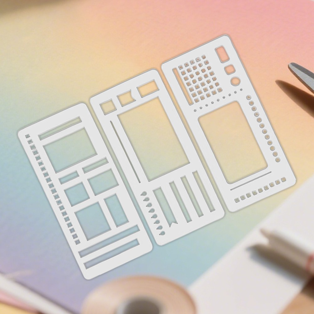 Handmade Flexible Record Template, Reusable Planner Stencils for Journaling ﻿