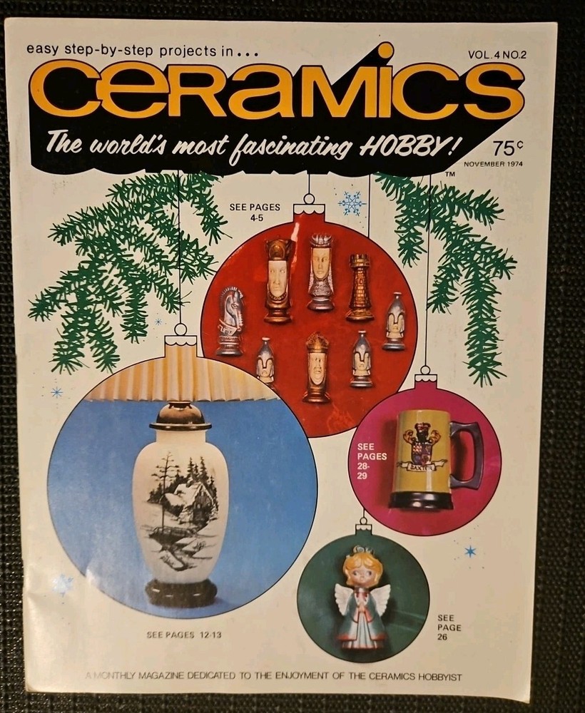 Ceramics Easy Step-by-Step Projects 1974 Vintage Guide Book In Hobby Techniques