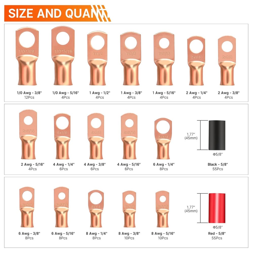 Cable Lug Crimping Tool Kit with Cutter