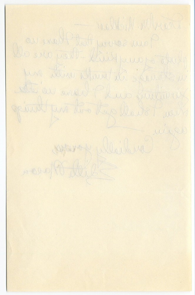 Edith Mason (1892-1973) Signed Note, American Soprano