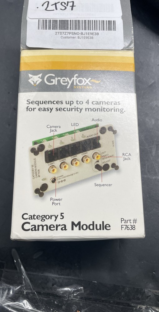 GreyFox Home Systems F7638 Category 5 Camera Module Video Interface
