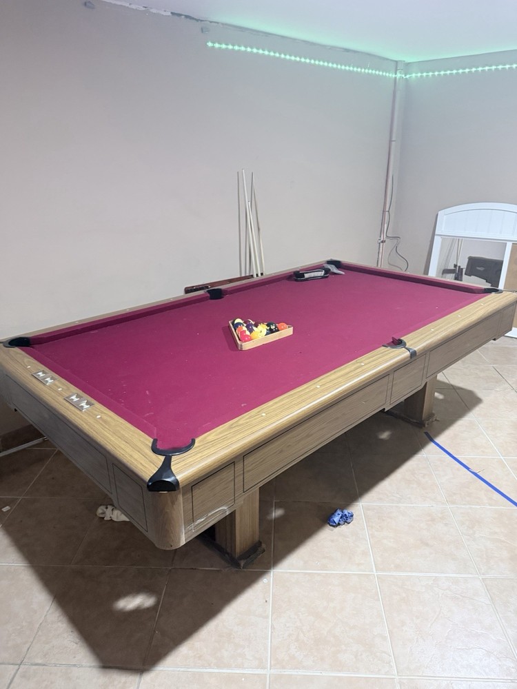 Fischer Commercial Pool Table with Accessories
