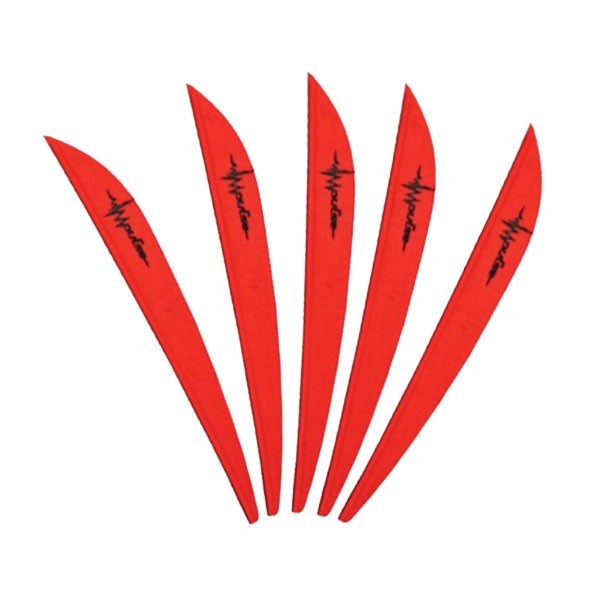 BOHNING IMPULSE VANE 4" -RUBY- 100 PACK ~101007RU4~