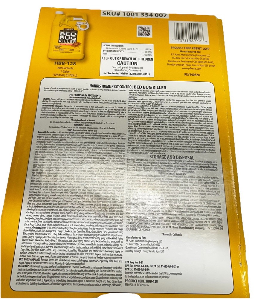 Harris Bed Bug Killer Kit, Kills Bed Bugs & Eggs Complete Treatment System