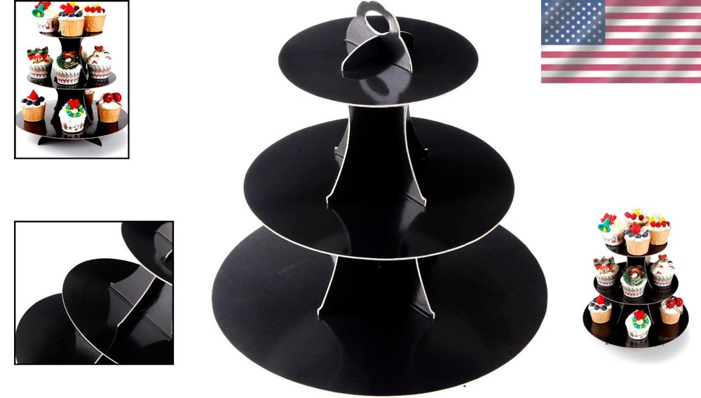Versatile 3-Tier Cupcake Tower - Effortless Assembly for Memorable Celebrations
