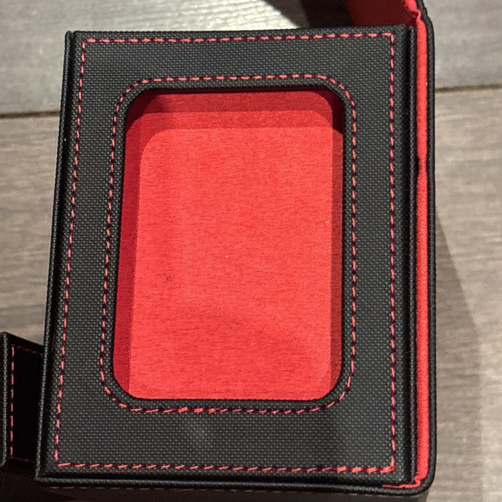 Mage Tech Card Deck Box for Commander Deck, Black/Red) NEW