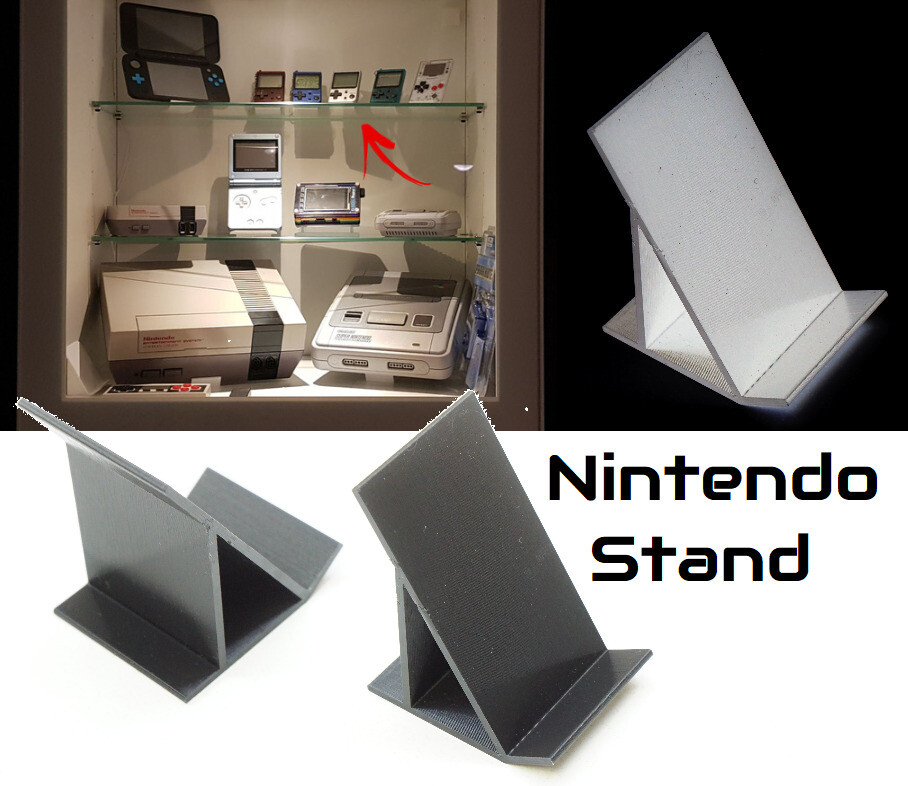 Display Stand for Nintendo Gameboy Handheld & Console Angled Showcase