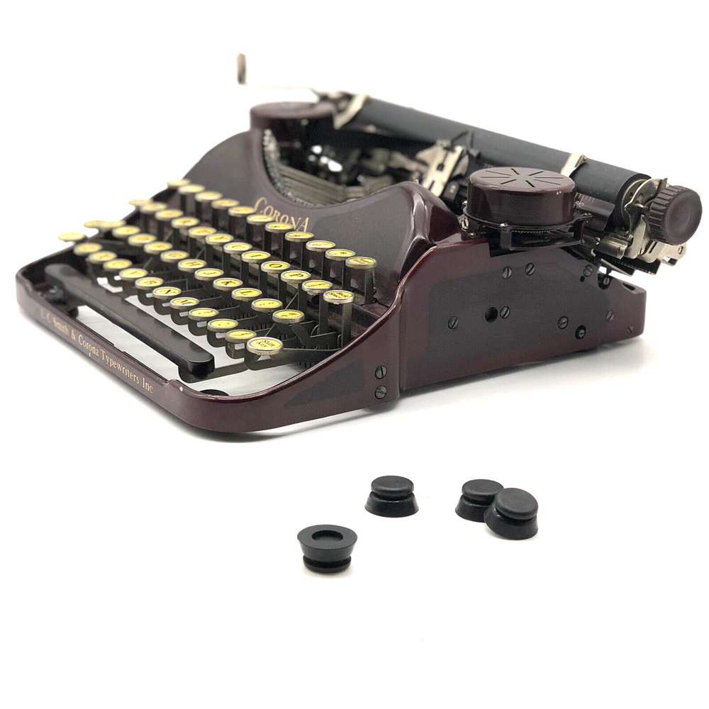 Professional Replacement Rubber Feet for Corona No 4 Portable Typewriter