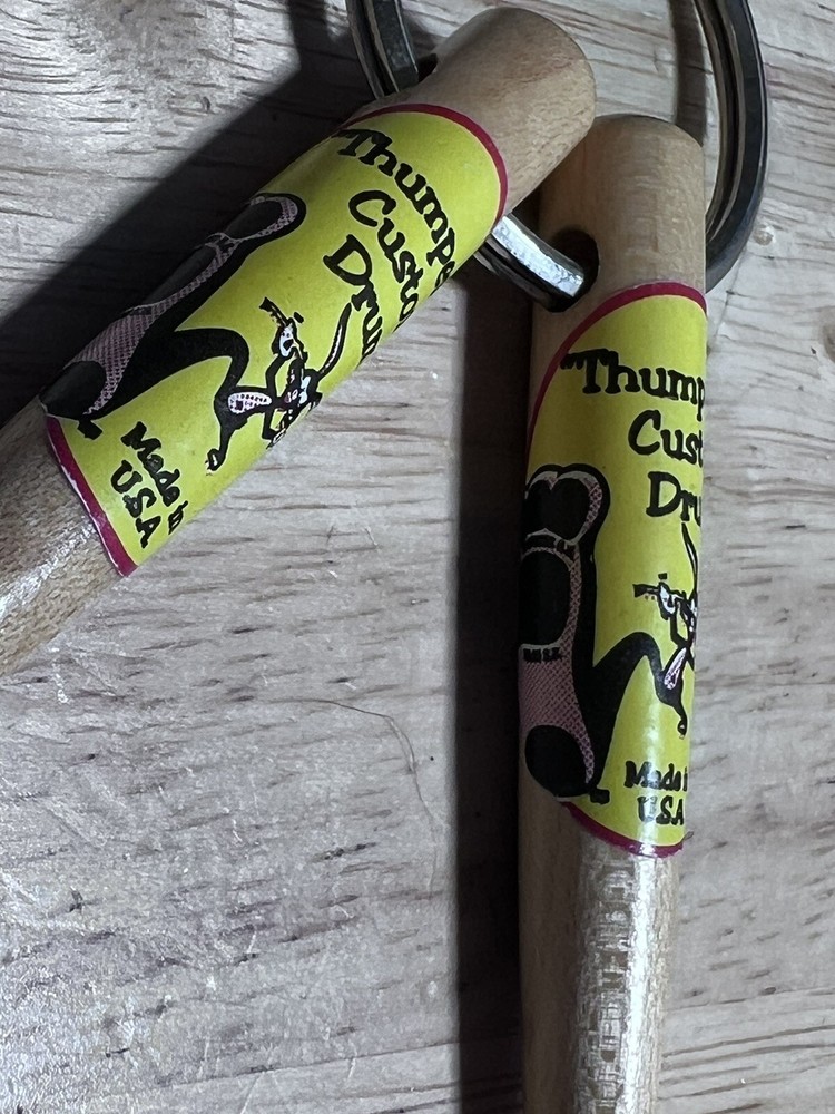 Thumper Custom Drums Key chain 3” Sticks