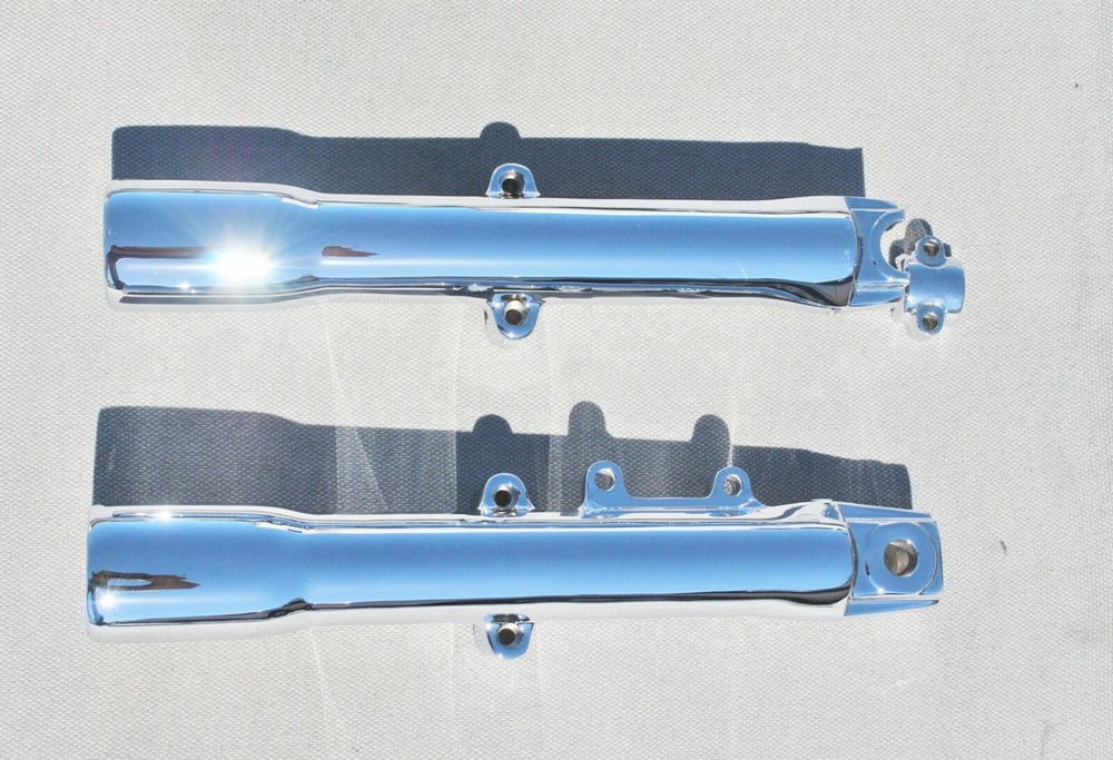 Harley Davidson Heritage FLSTC 2008-2010 Chrome Lower Slider Fork Legs Exchange