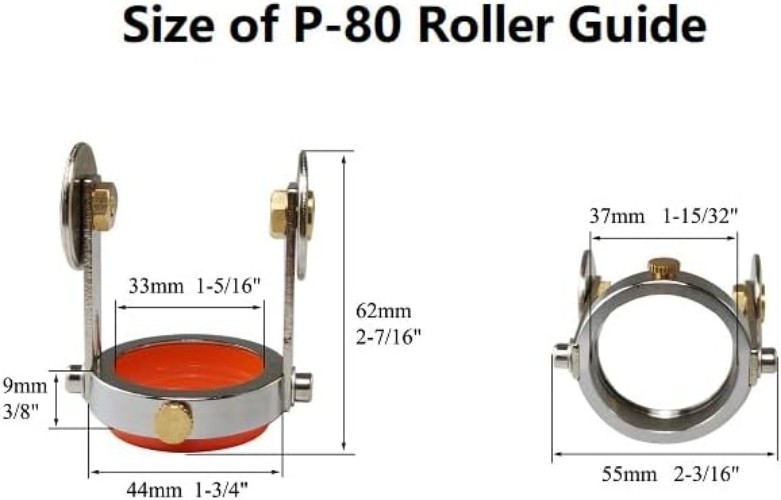 One Screw Positioning P80 Roller Guide Wheel for Better Cutting Performance