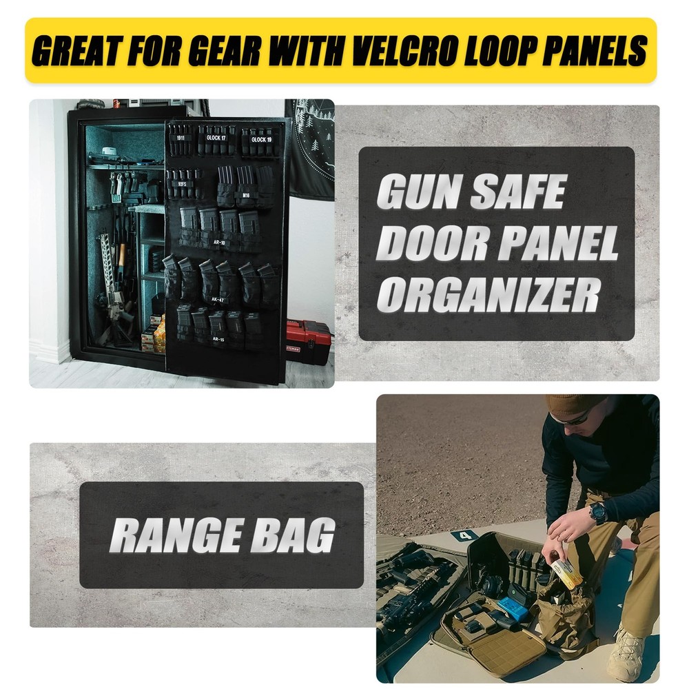 CLTAC Magazine Holder Insert Pouch Elastic Holster for Universal Single 9mm