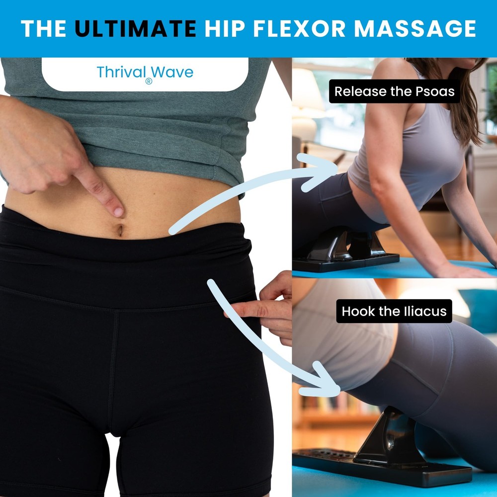 Thrival Wave - Fully Adjustable Psoas Muscle Wave, Carbon Black