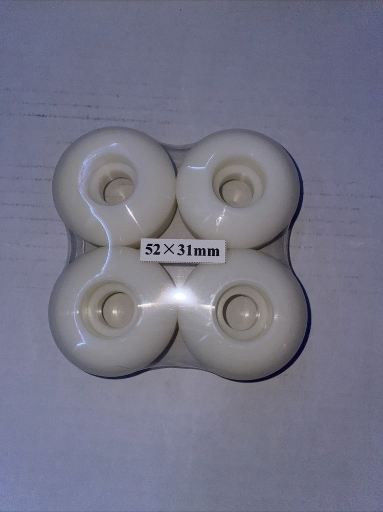 Basic White Skateboard Wheels Unbranded