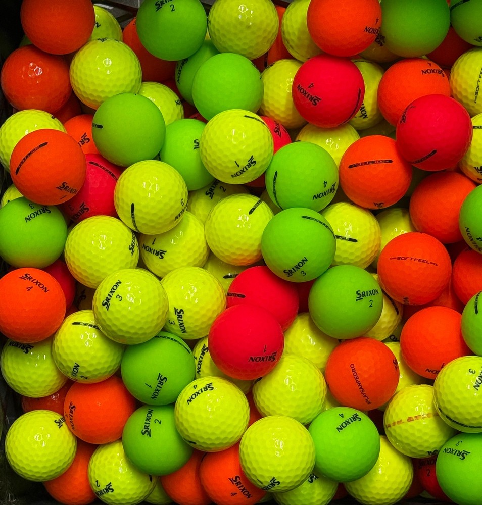 24 Near Mint AAAA Srixon Colored Soft Feel Used Golf Balls