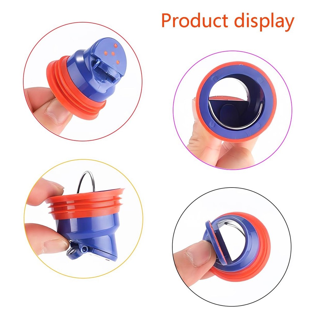 2 PCS Shower Drain Core Plug and Backflow Preventer - Odor Proof, Suitable for 5