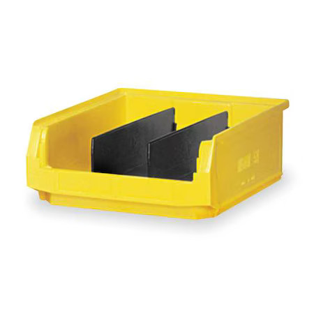 Quantum Storage Systems Qms531yl Storage Bin, Polyethylene, Yellow, 5 7/8 In H,