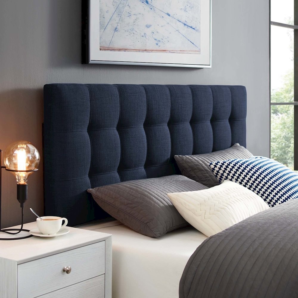 Lily Upholstered Fabric King Headboard