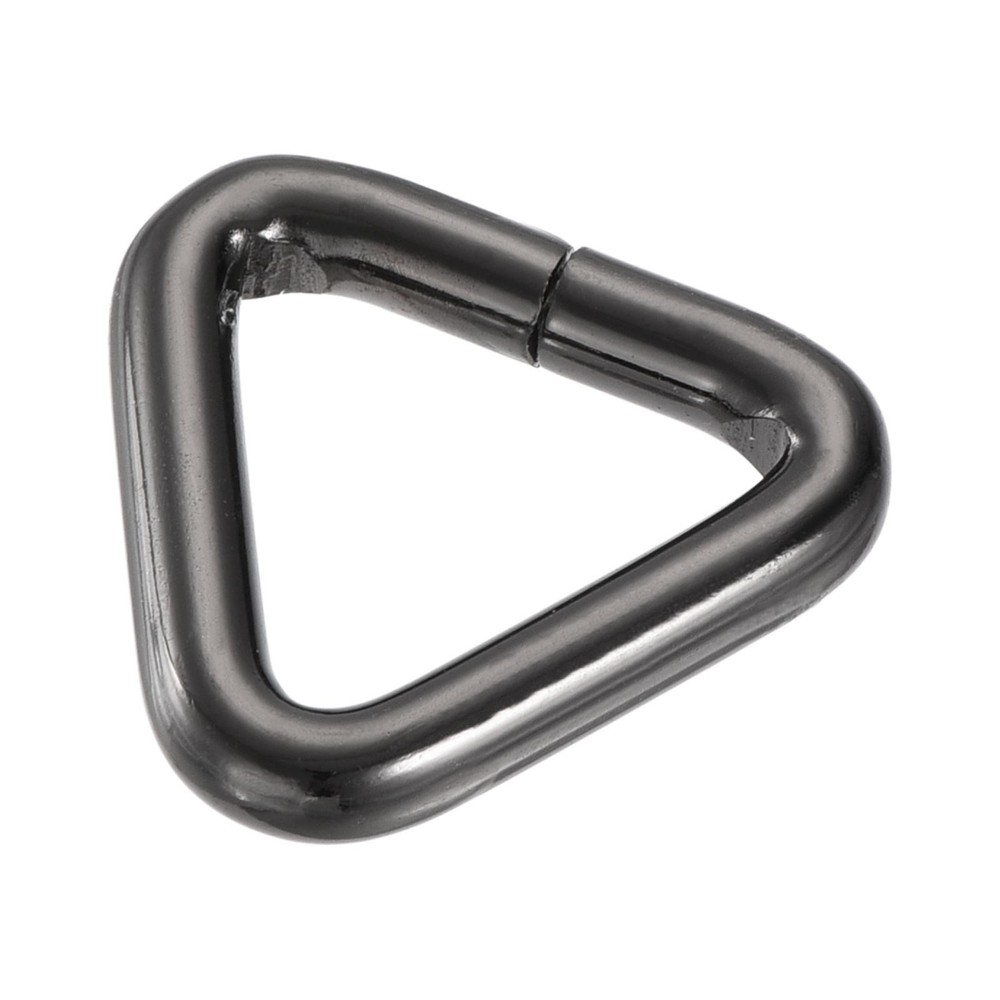 Metal Triangle Buckle 20mm Inner Width Dark Grey 20pcs