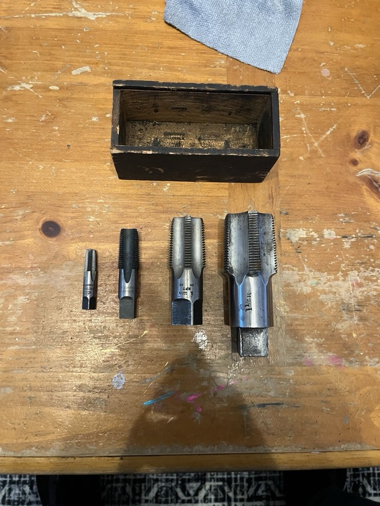 NPT Pipe Taps Greenfield 5 Sizes