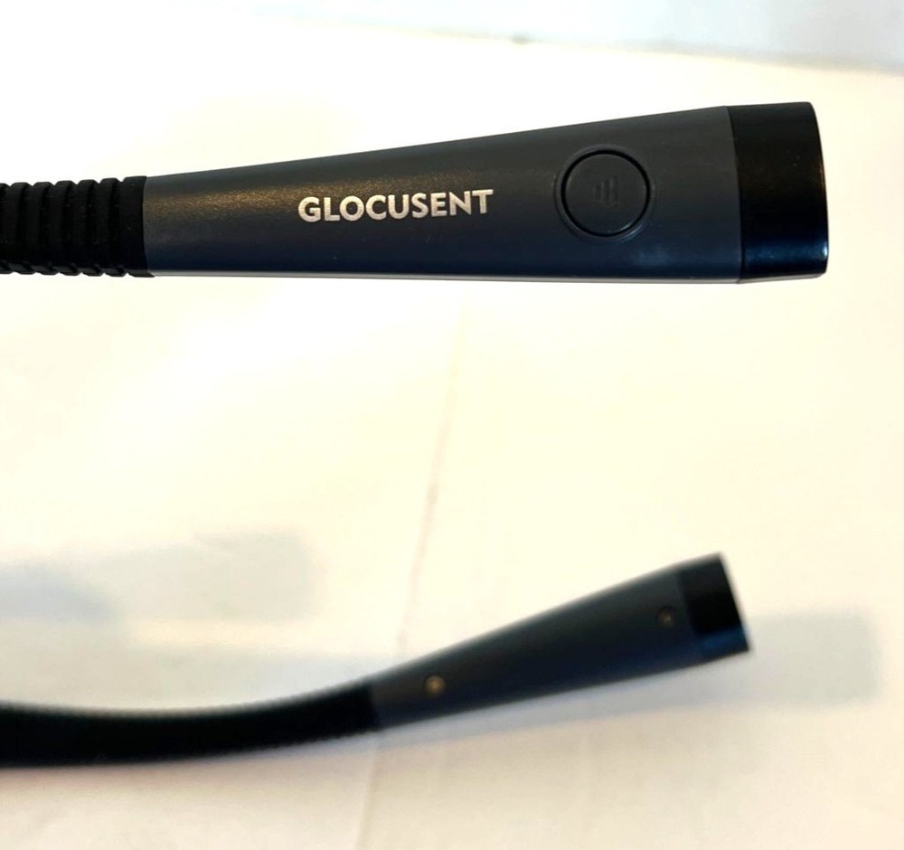Glocusent Rechargeable LED Neck Reading Light Flexible Arm Adjustable Brightness